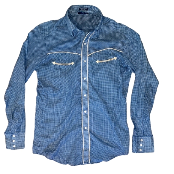 Vanderbilt Western Button-up, Size: (Medium, 15-1/2") - Picture 1 of 2